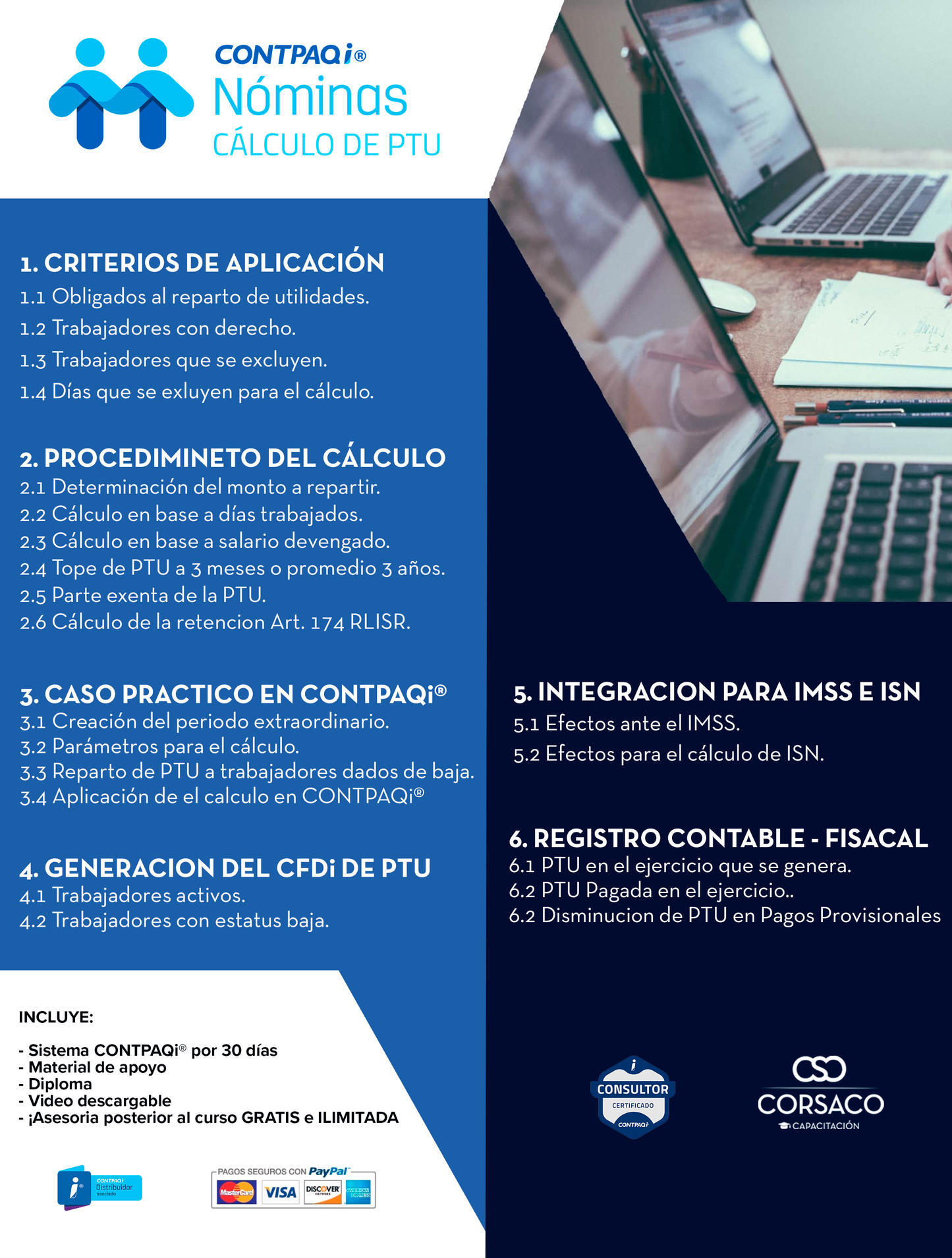 Curso CONTPAQi® Nóminas – Cálculo de PTU